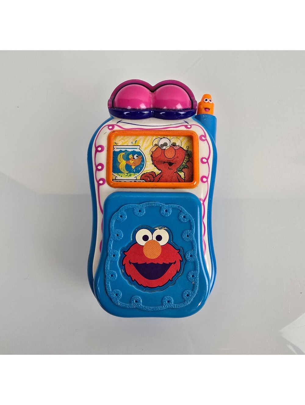 TESTED VTG 2002 Mattel Sesame Street Elmo’s World Talking Flip Cell Phone Toy
